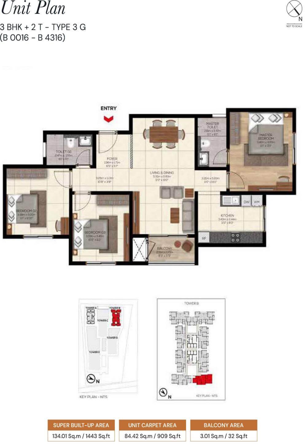 3BHK-1443-Brigade-Belvedere-Budigere